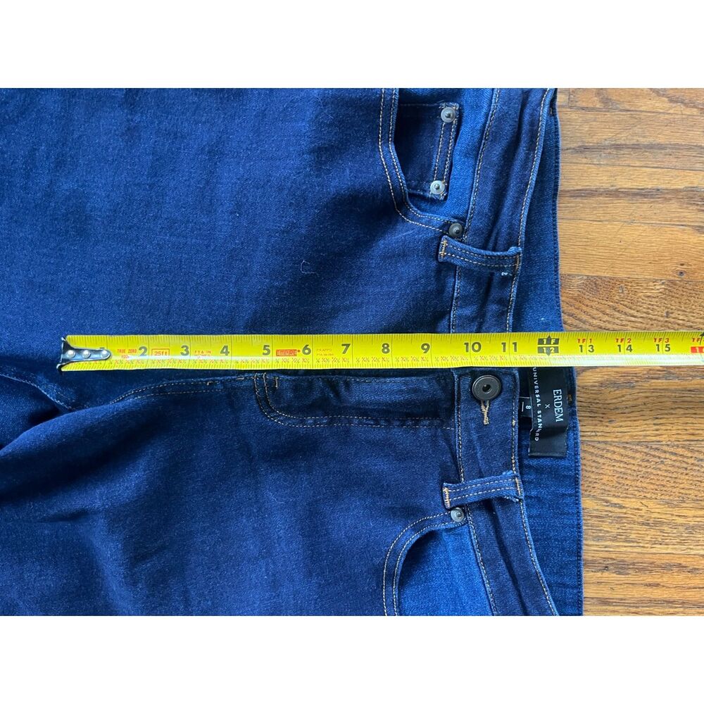 Erdem x Universal Standard Blue Wide Leg Jeans Pants Trousers  Women's Size 8 - Picture 7 of 10